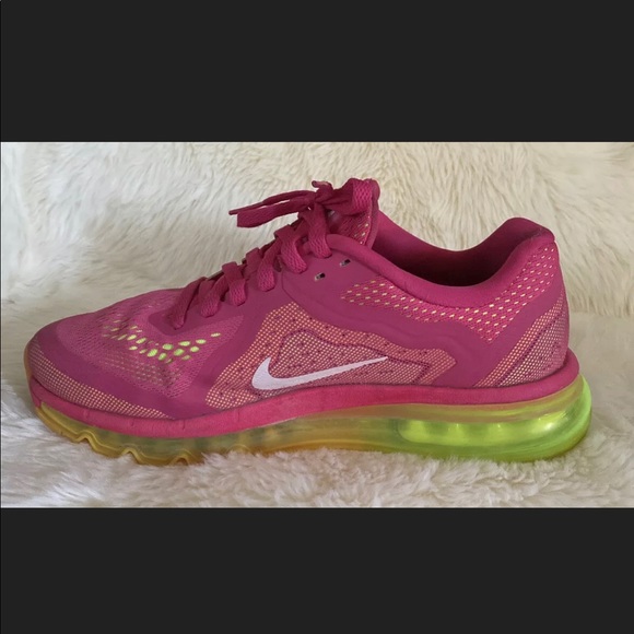 Nike Air Max Pink Yellow Running US Shoes Size 10 - Picture 3 of 8